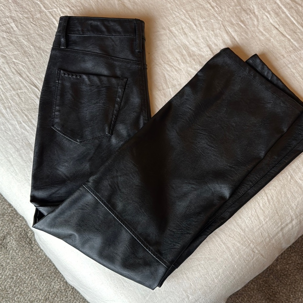 Blank NYC Vegan Leather Straight Leg Pants